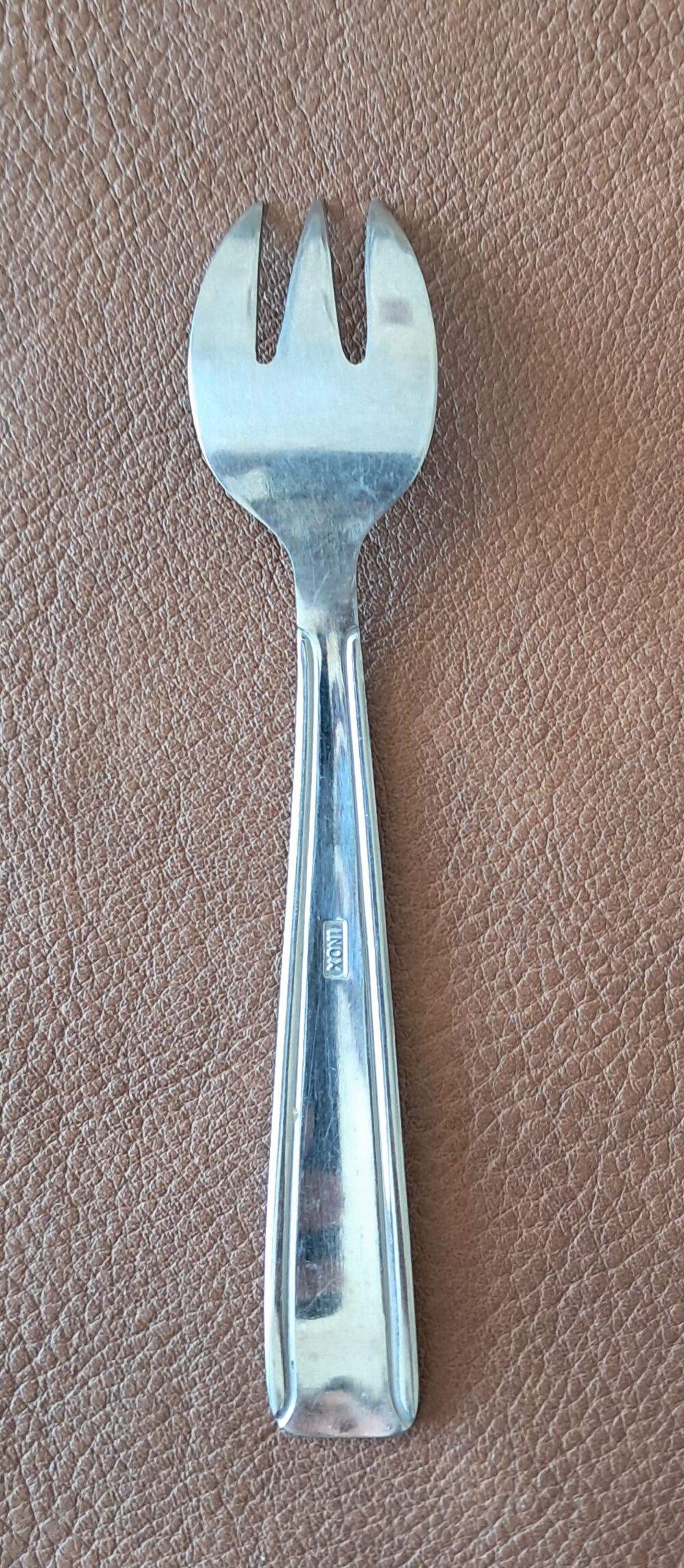 lot de 6 fourchette &agrave; dessert en inox 13,2x2,5 cm Cuisine