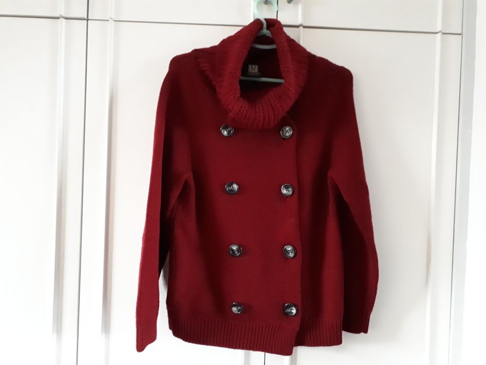 Gilet chaud col roul&eacute; en laine - 40/42 Vêtements