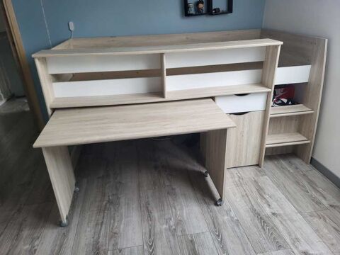 Lit mezzanine avec bureau 80 Vigny (95)