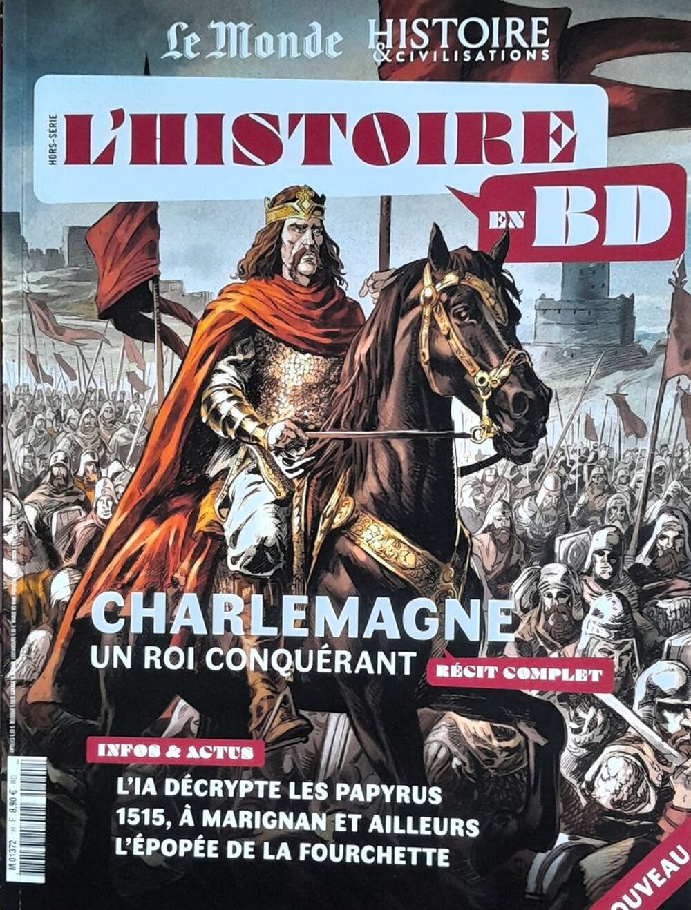 LOT de 2 Revues sur Charlemagne et sur l'Am&eacute;rique . Livres et BD