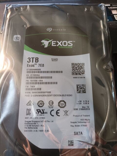Disque dur Seagate Exos 7E8 ST3000NM0005 - 3 To 119 Dole (39)