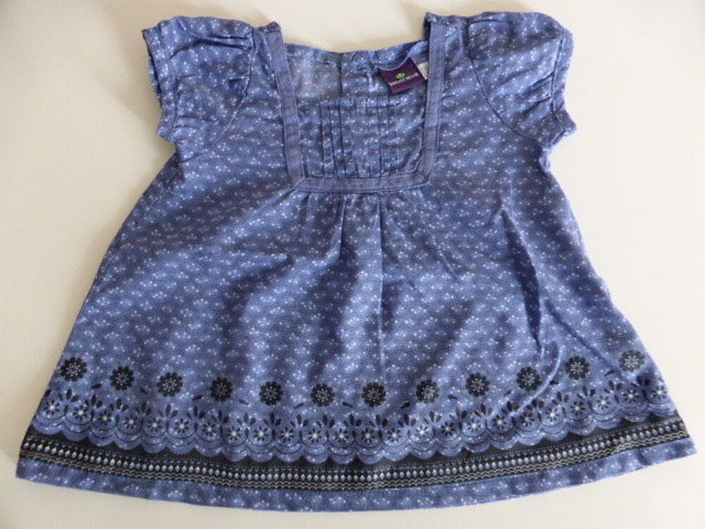 Sergent Major blouse chemisier bleu manches courtes 3 mois Vêtements enfants
