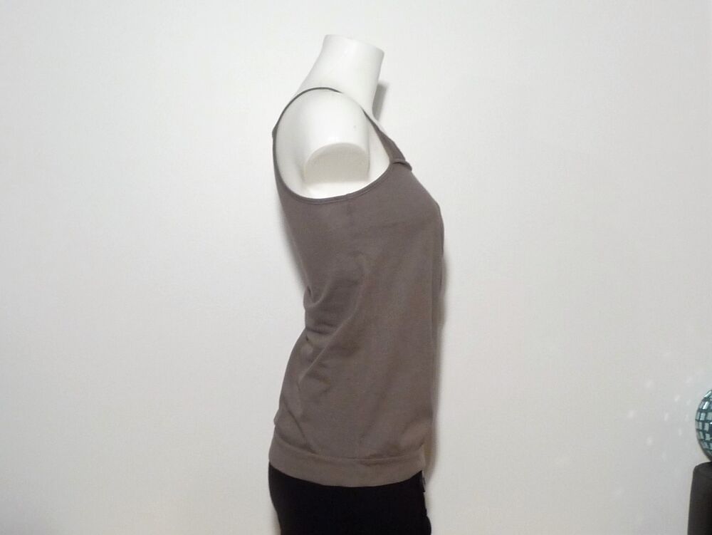 Top/ Tee Shirt 100% Coton Marron- Taille S- Naf Naf Vêtements