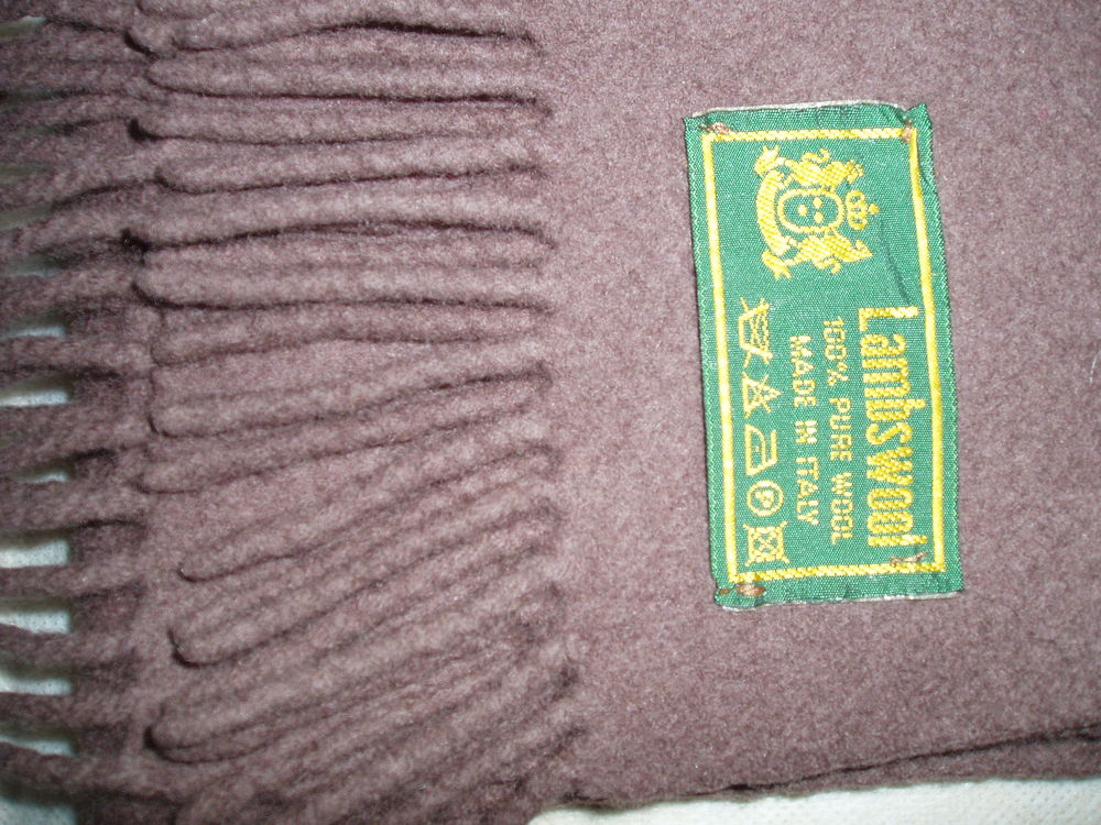 LONGUE ECHARPE NEUVE 100% PURE LAINE Vtements