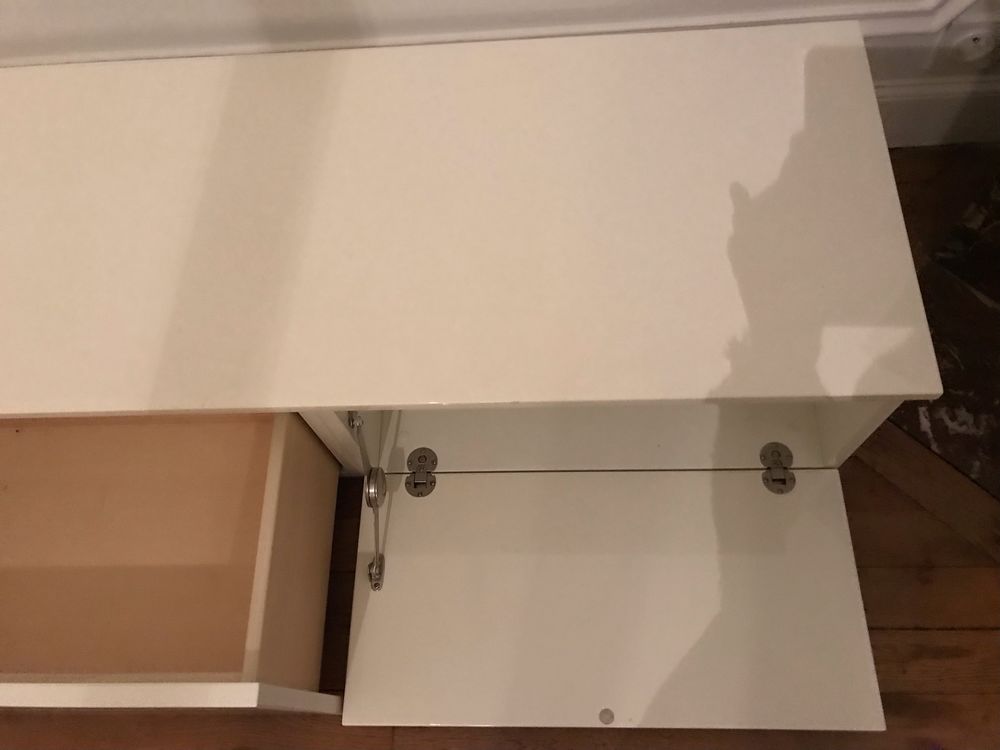 1 bloc abattant long. 60 cm + 1 bloc deux tiroirs Meubles