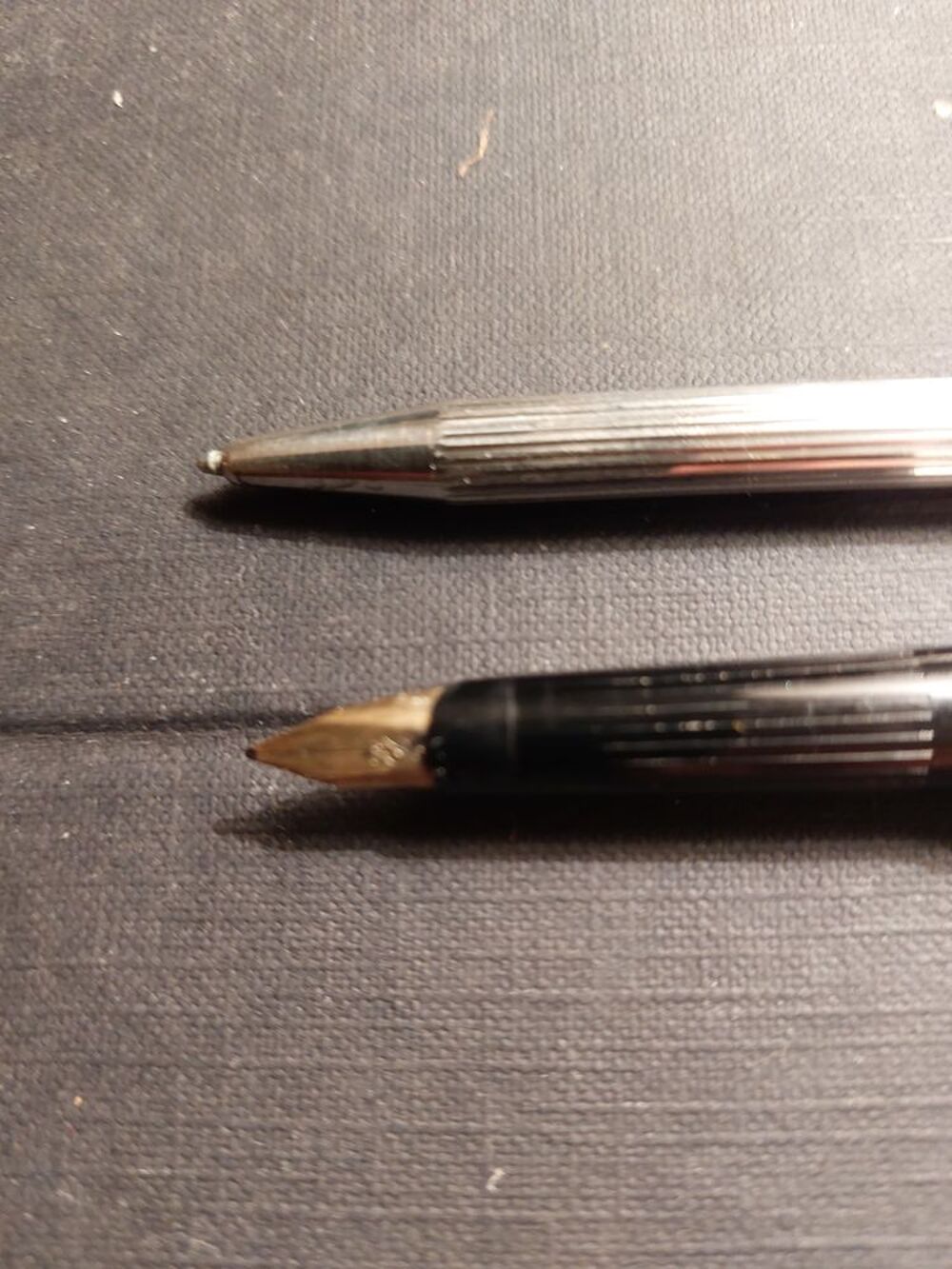 Parure Stylos argent Dupont plume et bille Bijoux et montres