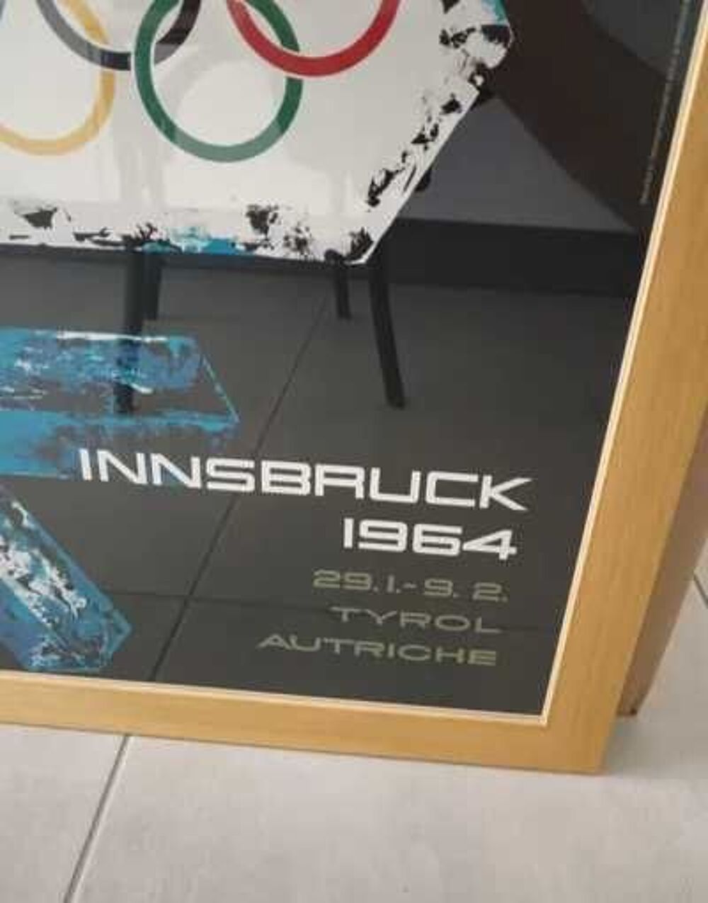 Affiche JO d'hiver Innsbruck Décoration