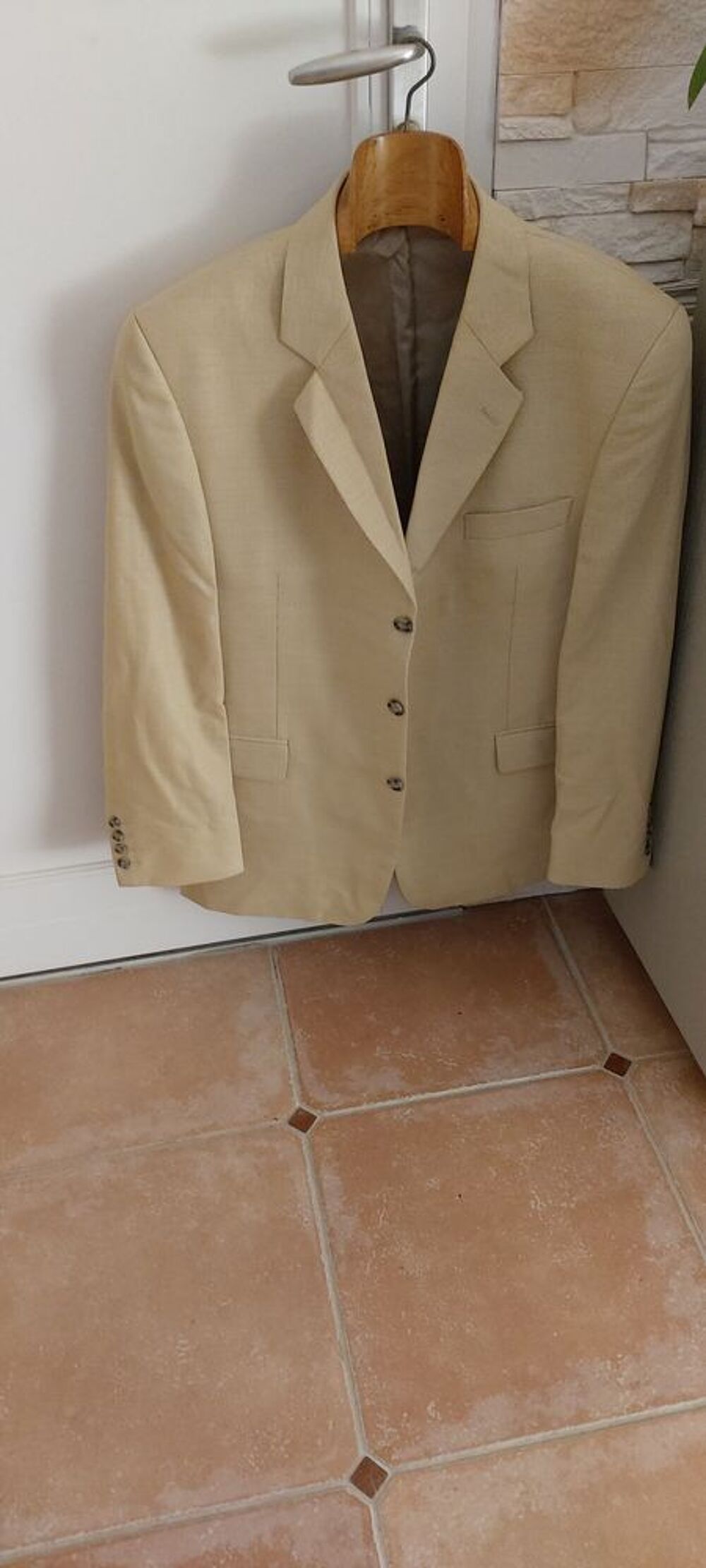 veste hiver beige clair BRUNO ST HILAIRE Vtements