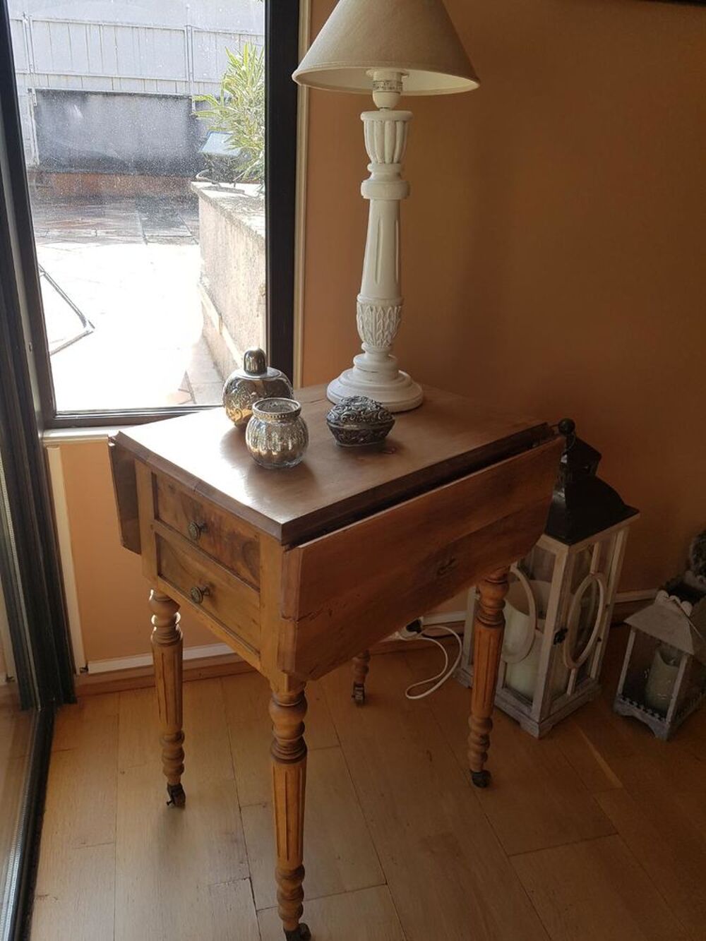 Table &agrave; volets en Merisier Epoque Louis Philippe Meubles