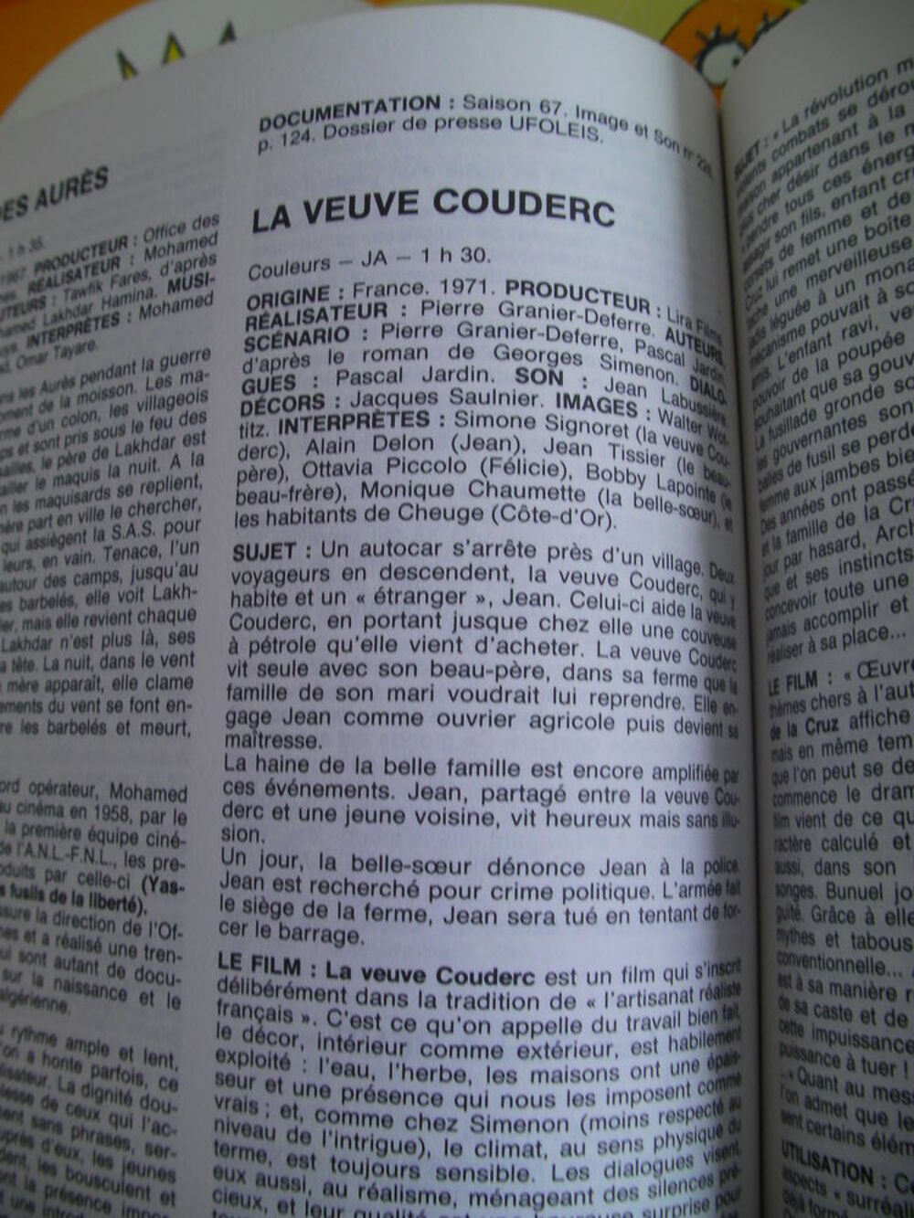 Livres et r&eacute;pertoires de films 