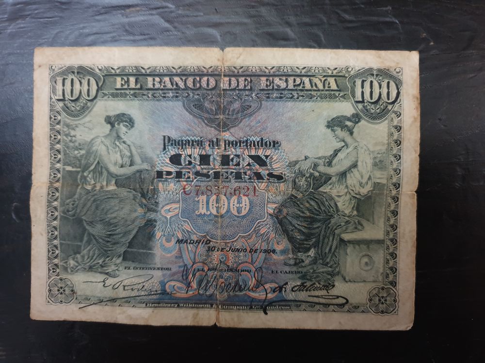 Billet 100 pesetas Madrid 1906

