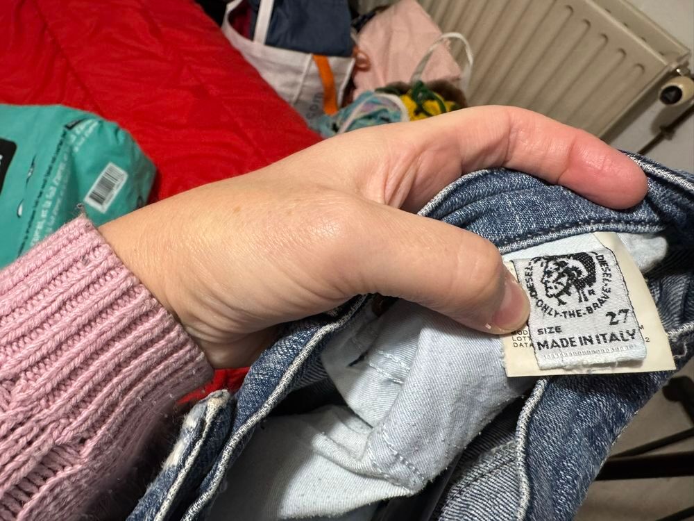 ? Jean Diesel "Only The Brave" Femme W27 ? Bootcut Y2K Vêtements