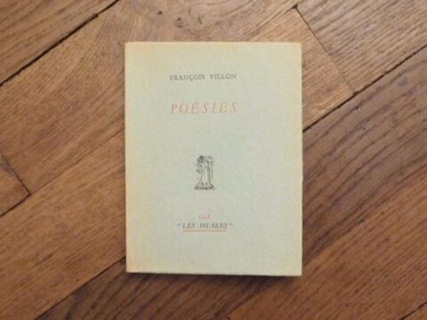 Poésies- Francois Villon- Collection Les Phares 40 Paris 15 (75)