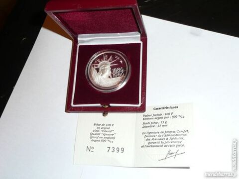 Coffret pi�ce 100 fr Libert� Argent Belle �preuve 70 Bordeaux (33)