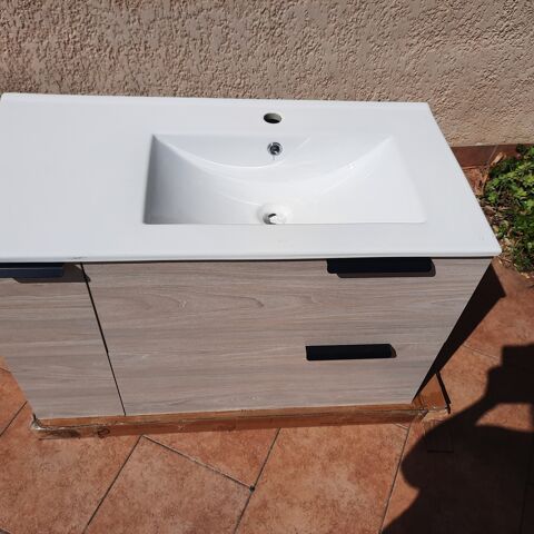 Meuble salle de bain ROBIN 90 avec vasque & miroir NEUFS 250 Le Boulou (66)