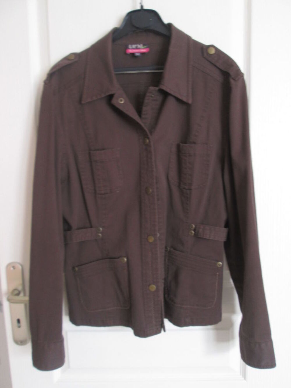 Veste / sur-chemise marron femme DPM taille 40/42 V�tements