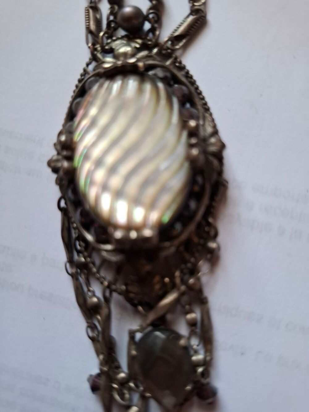 collier vintage sign&eacute; Jacqueline Singh Paris Bijoux et montres