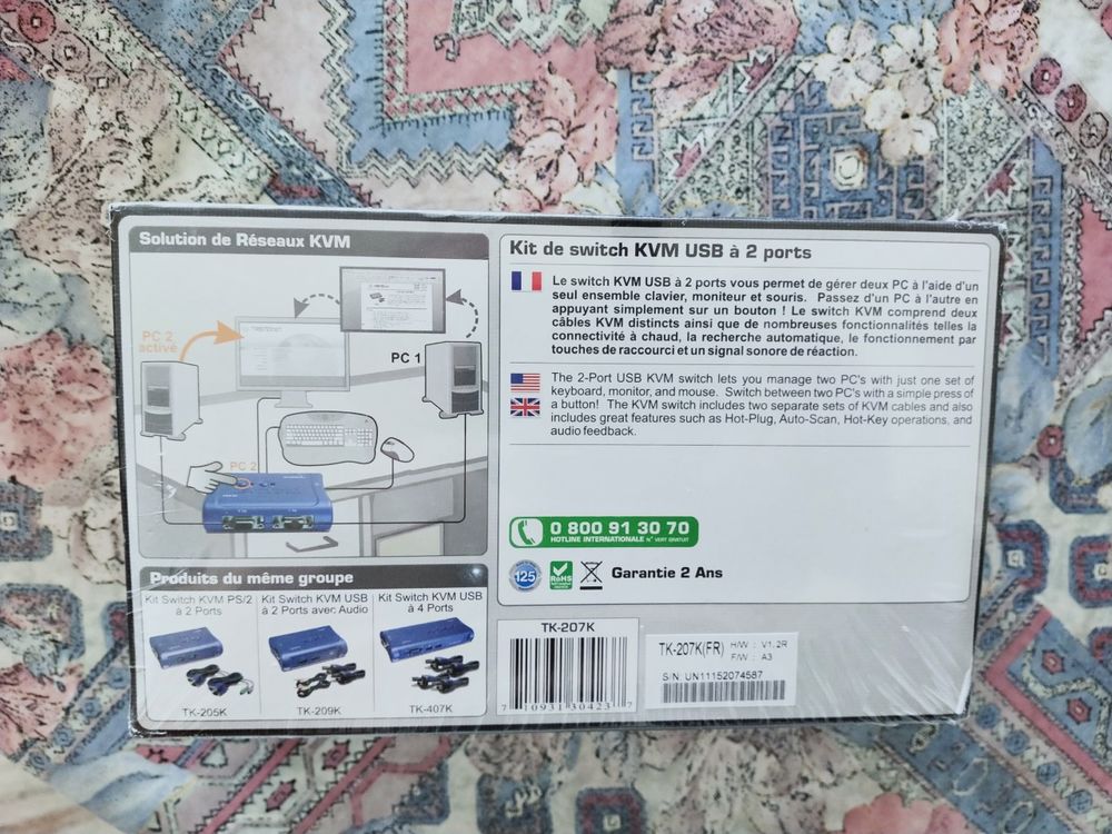 Switch Kvm Trendnet TK-207K Photos/Video/TV