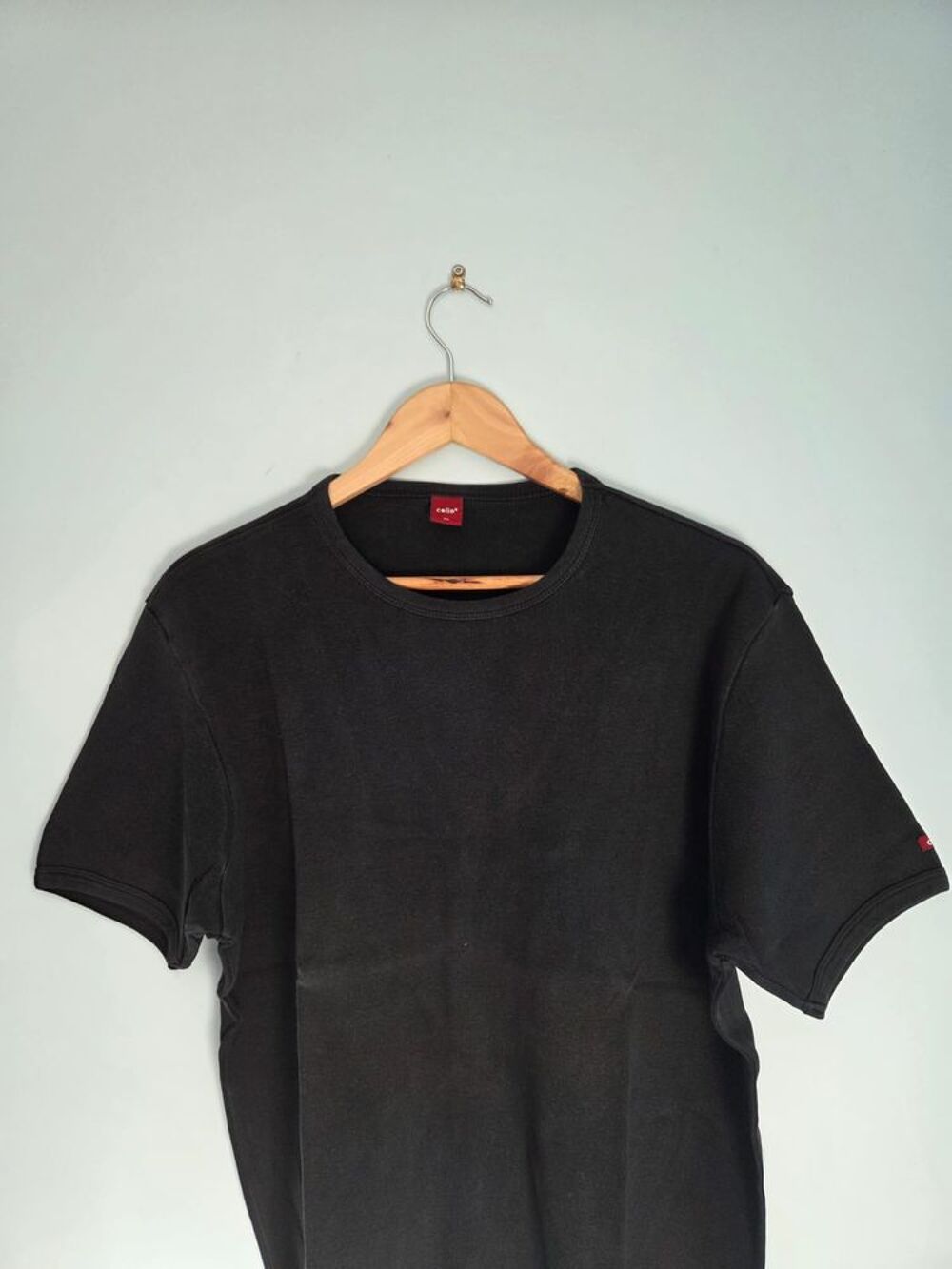 CELIO ? T-shirt noir basique coton ? T M Vêtements