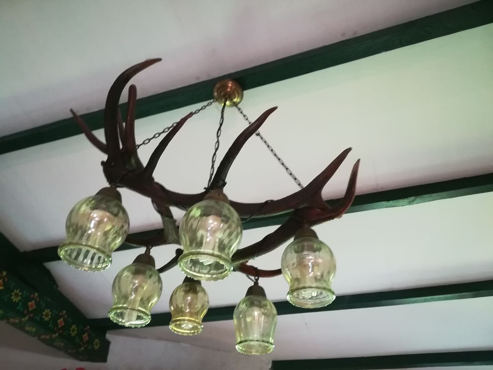 LUSTRE EN CORNE DE CERF Décoration