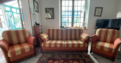 Salon canap 3 places et 2 fauteuils 1 place 490 Myennes (58)