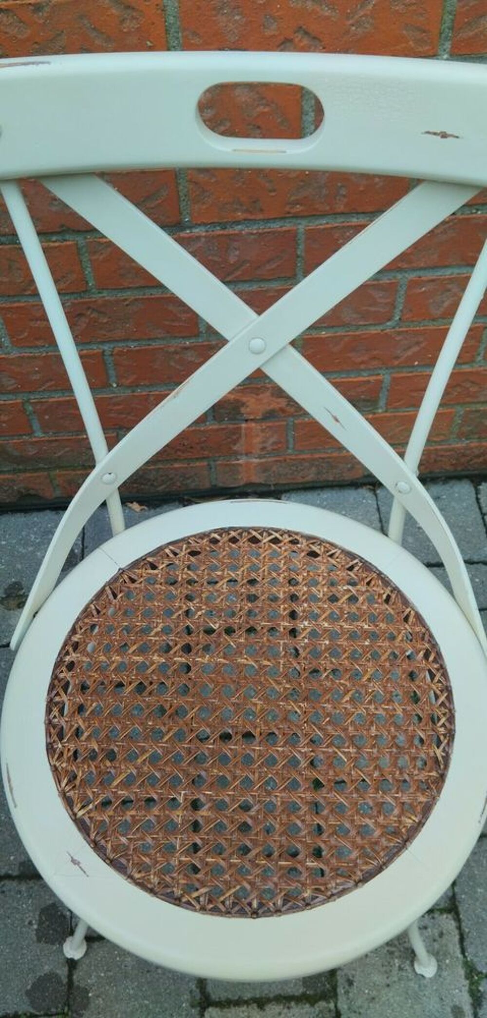 Lot 8 chaises bistrot blanches Meubles