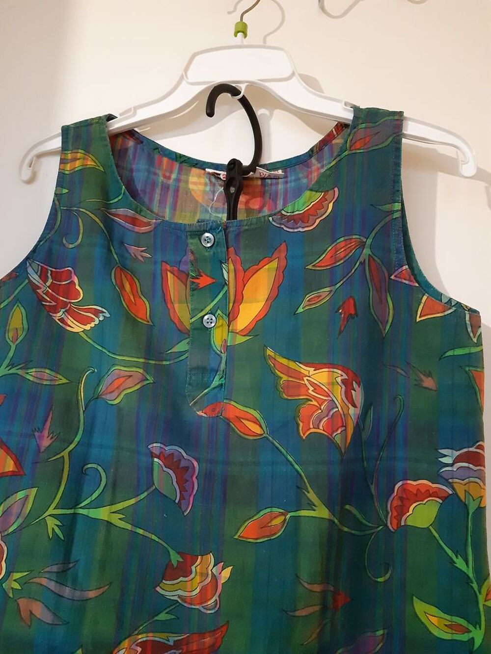 Jupe Longue &amp; D&eacute;bardeur Orange et Vert ISWAR. Vêtements