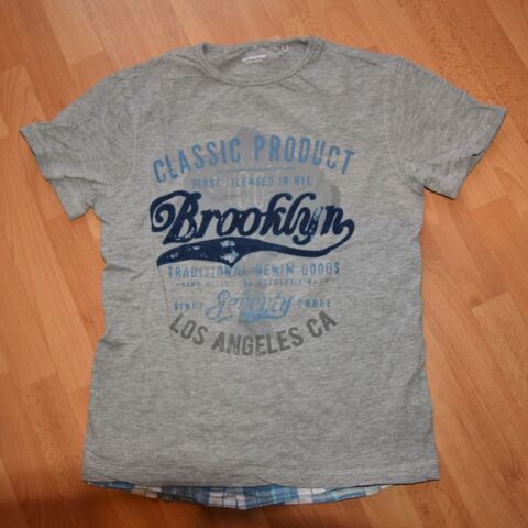 10 ans. Tee-shirt gris. Vert Baudet.Tr�s bon �tat. 2 Gujan-Mestras (33)