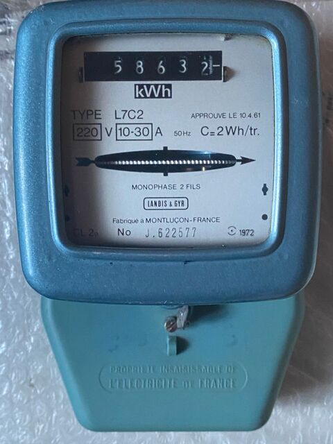 compteur mécanique monophasé L7C2 en 10/30A Mandres-les-Roses (94)