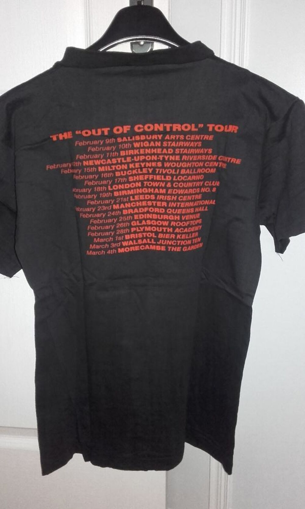 T-Shirt : Gypsy Queen - Out Of Control Tour 1989 - Taille : Vtements
