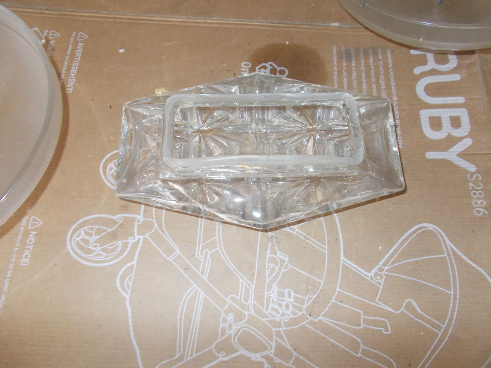 cache luminaire (lot) en verre Bricolage
