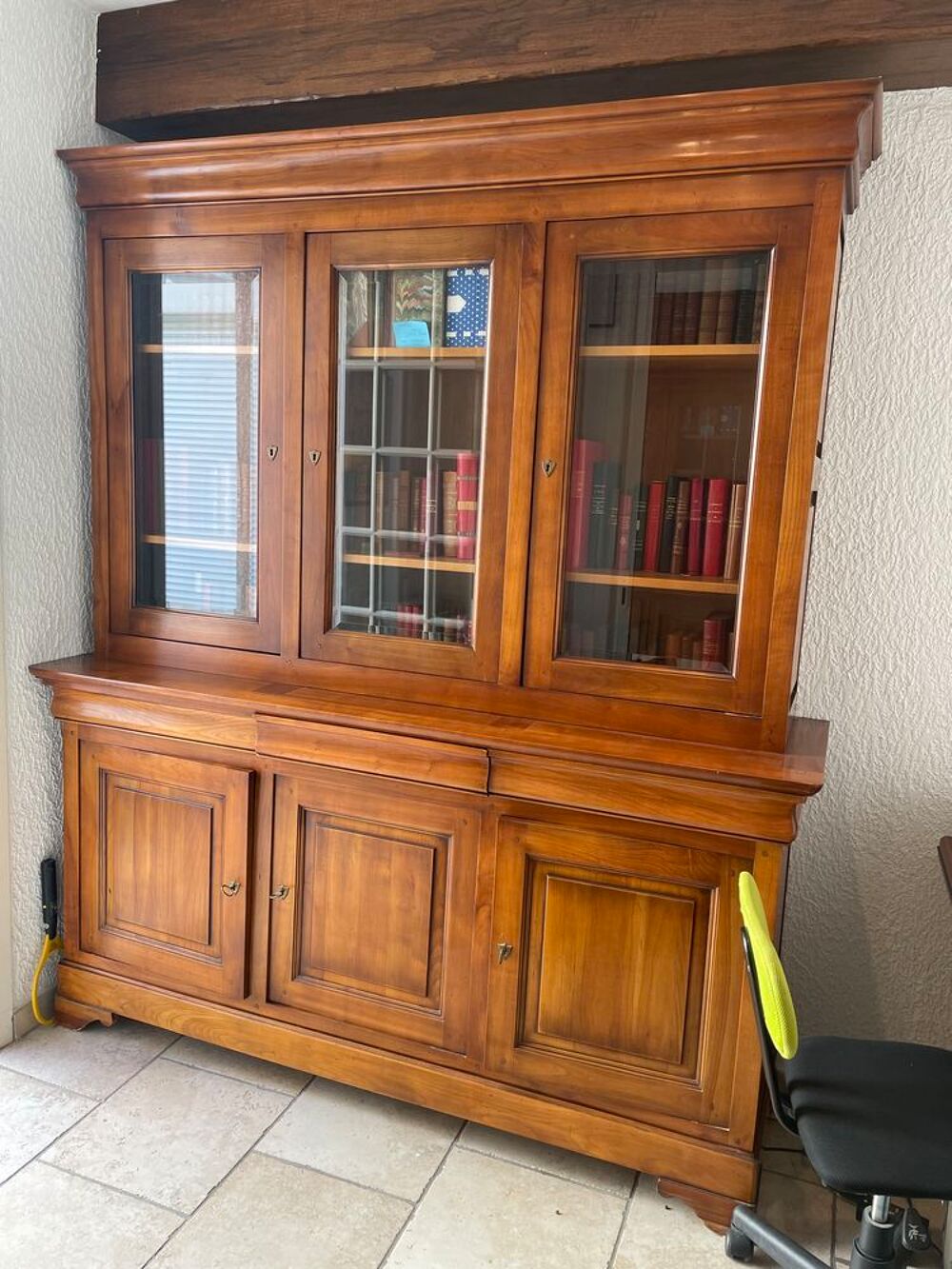 Biblioth&egrave;que en Merisier Meubles