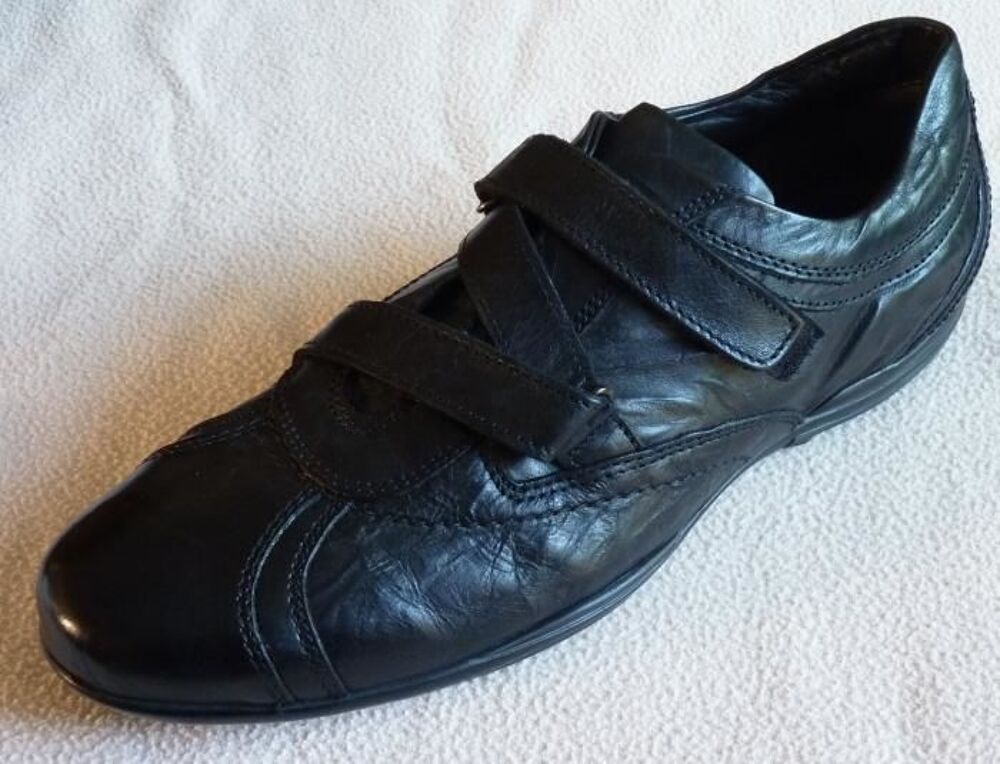 Derbies Fit and Go pointure 47 en cuir noir Chaussures