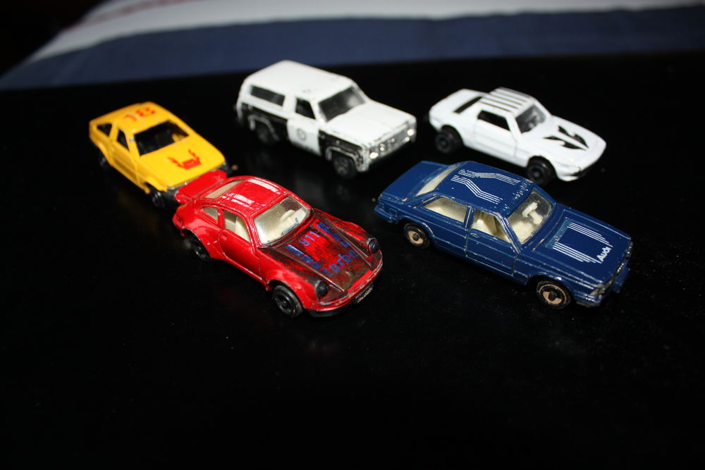Lot de 5 voitures miniatures rares vintage - 