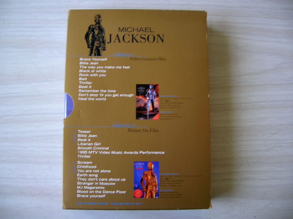 DVD MICHAEL JACKSON History 1 &amp; 2 DVD et blu-ray