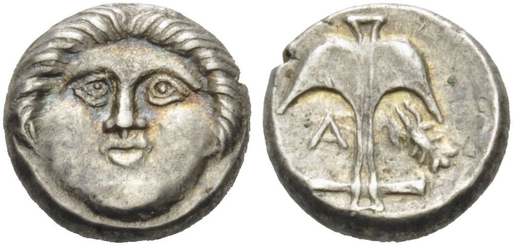 Numismatique, Diobole Grecque, Apolionia Pontika 