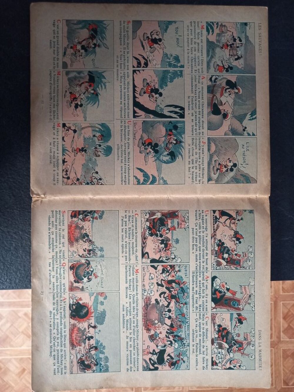 MICKEY ET LE TRESOR HACHETTE 1934 