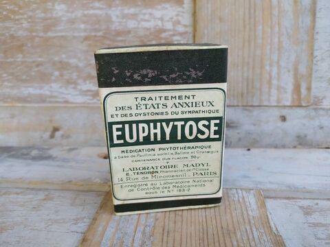 Ancienne Boite Publicitaire Euphytose Cabinet de Curiosit� 22 Loches (37)
