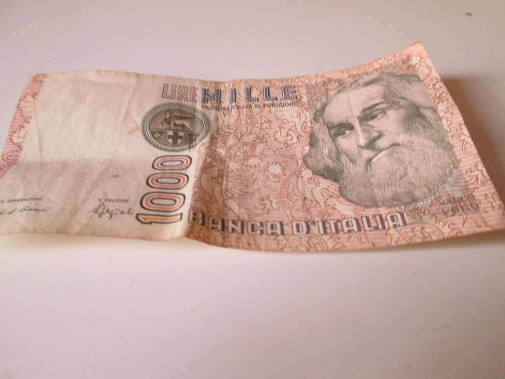 Monnaies &eacute;trang&egrave;res Lire ITALIENNES Billetterie