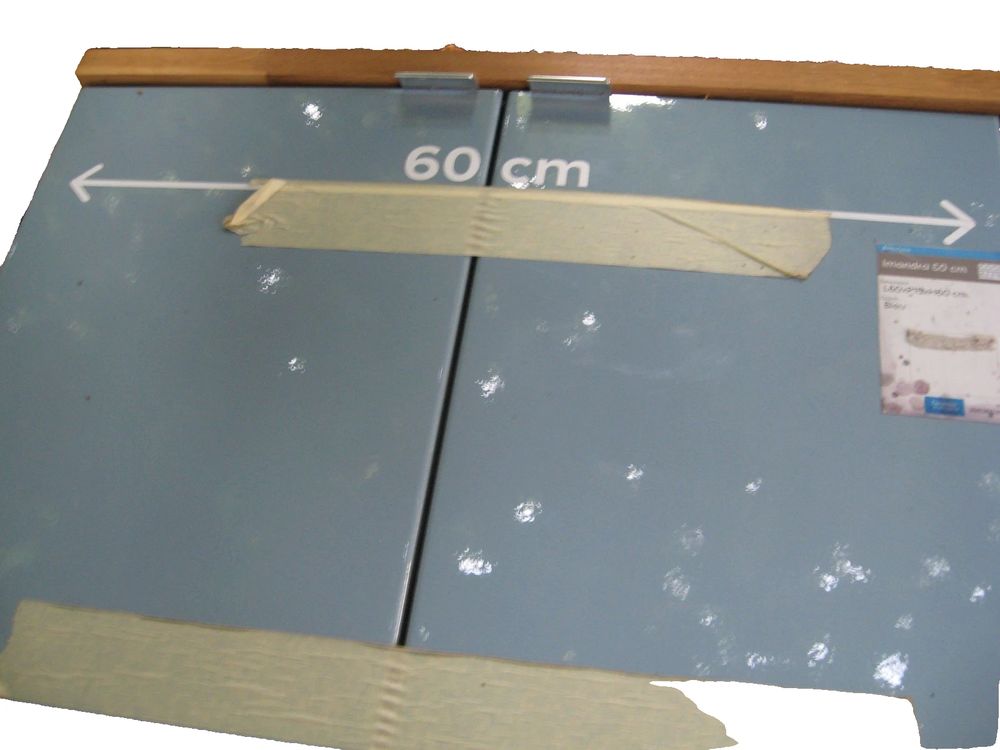 Armoire &agrave; pharmacie, ou de couloir. Couleur bleu. Neuve.1,2m Meubles