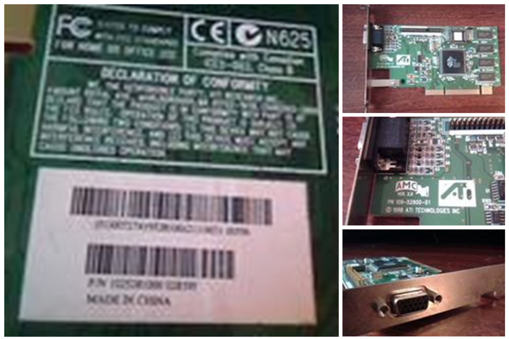 CARTE AGP ATI AMC 109-52800-01 VER 2.0 Matériel informatique