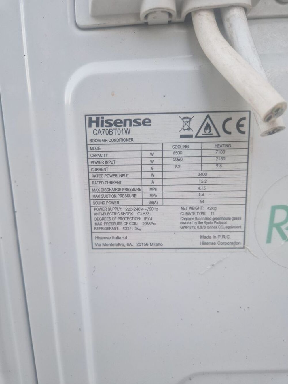 Climatisation hissense Electroménager