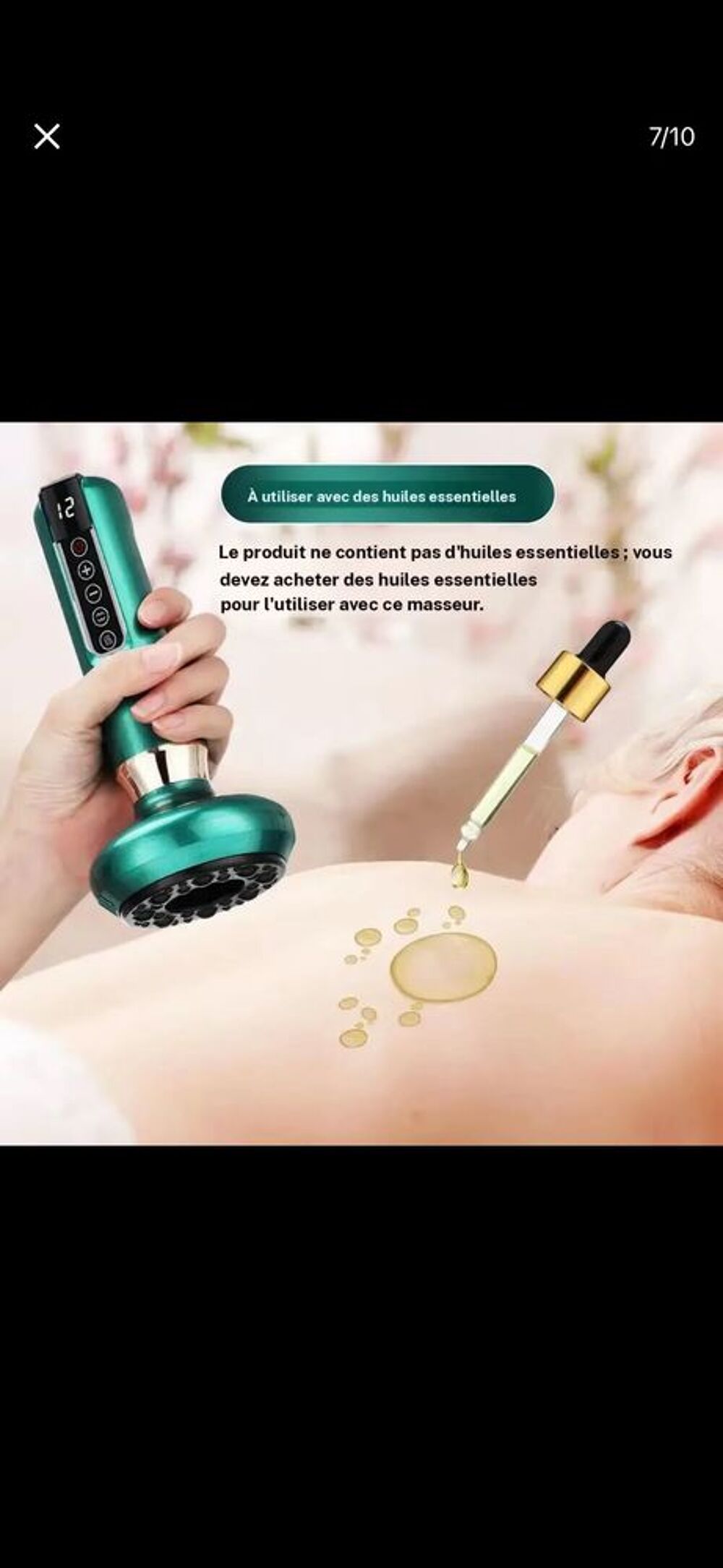 Appareil de massage Gua Sha ventouse &eacute;lectrique Accessoires
