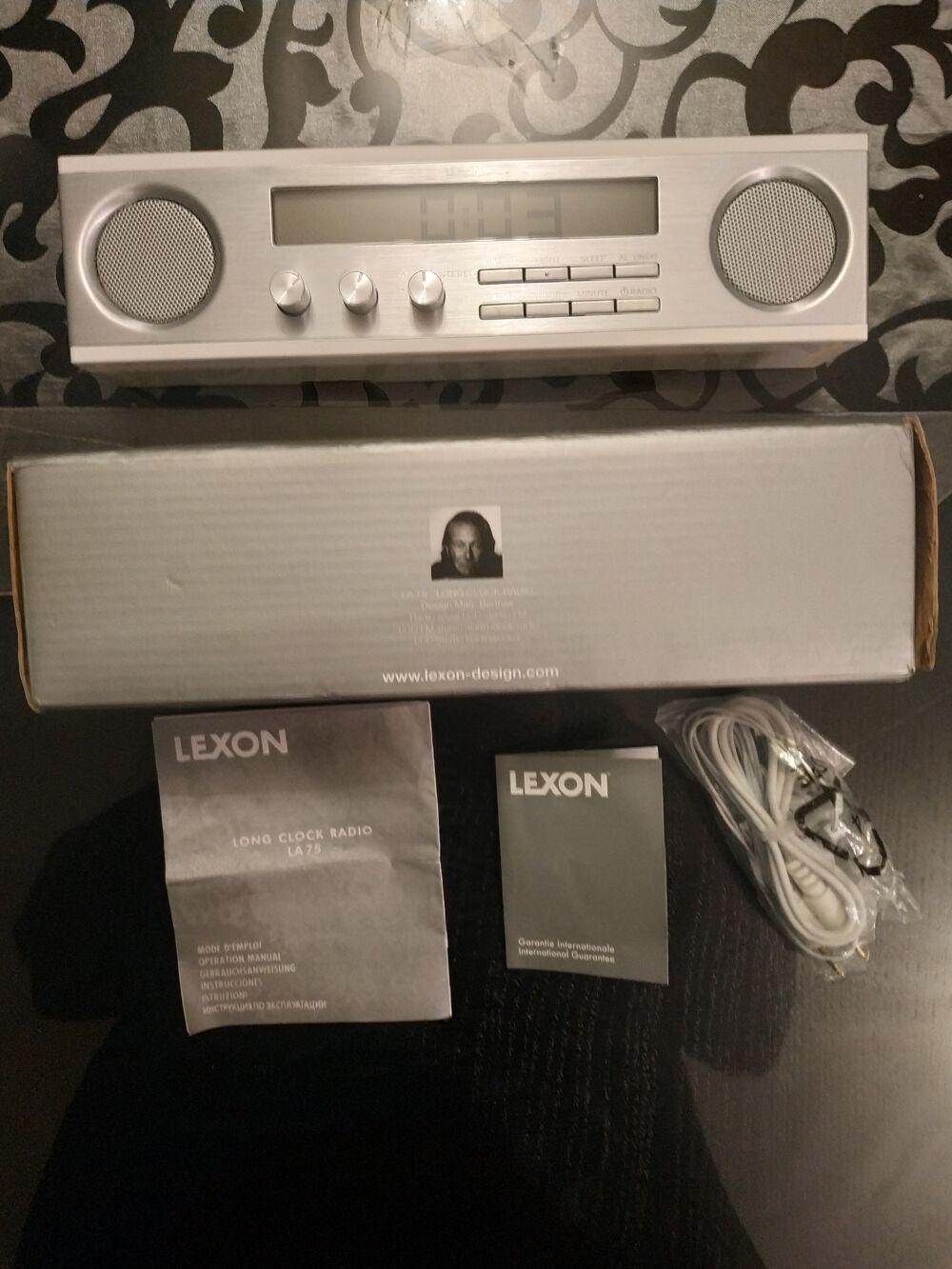 Radio-r&eacute;veil LEXON Num&eacute;rique Blanc avec Accessoires Audio et hifi