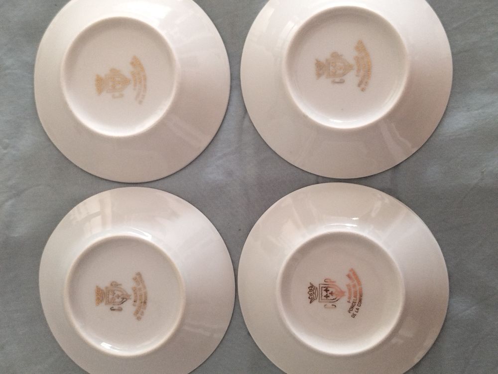 Coupelles en porcelaine de luxe de la compagnie nationale Décoration