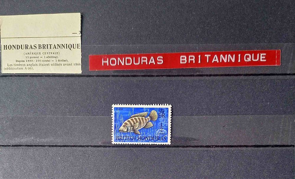 S&eacute;rie de timbres de collection du Honduras 