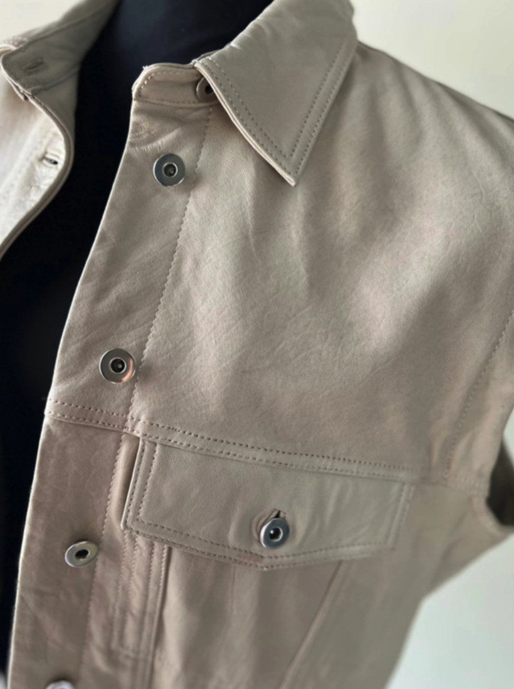 Veste sans manches en cuir Alter Ego unisex S / 36 / 8&middot;Neuf Vêtements