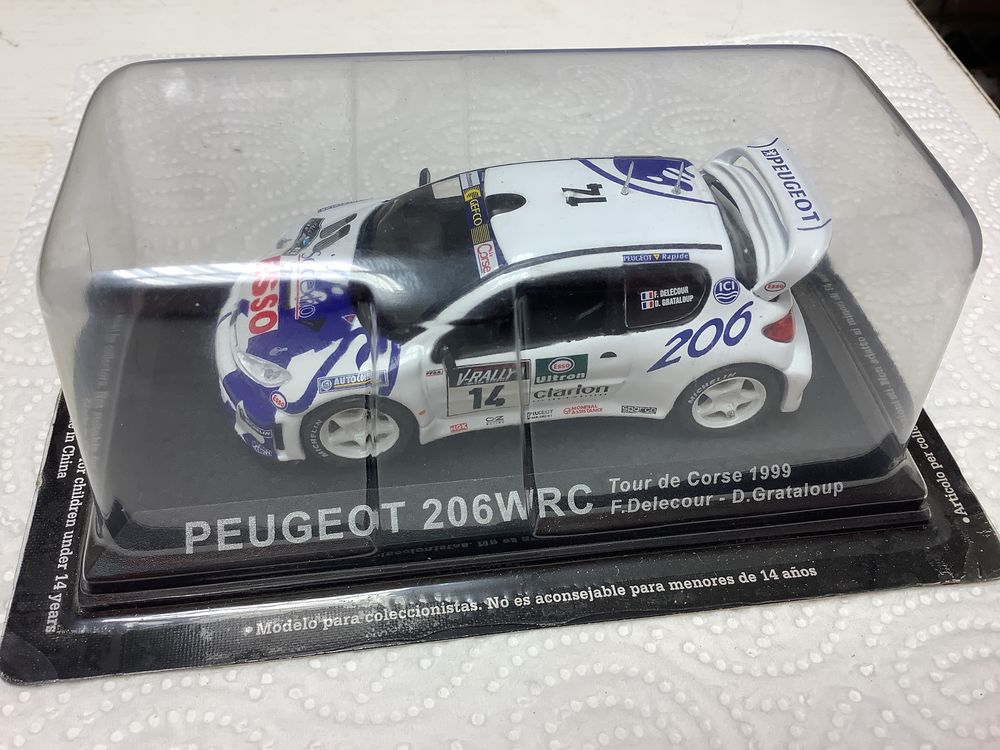 PEUGEOT 206 WRC CORSE 1999 1/43 voiture miniature 