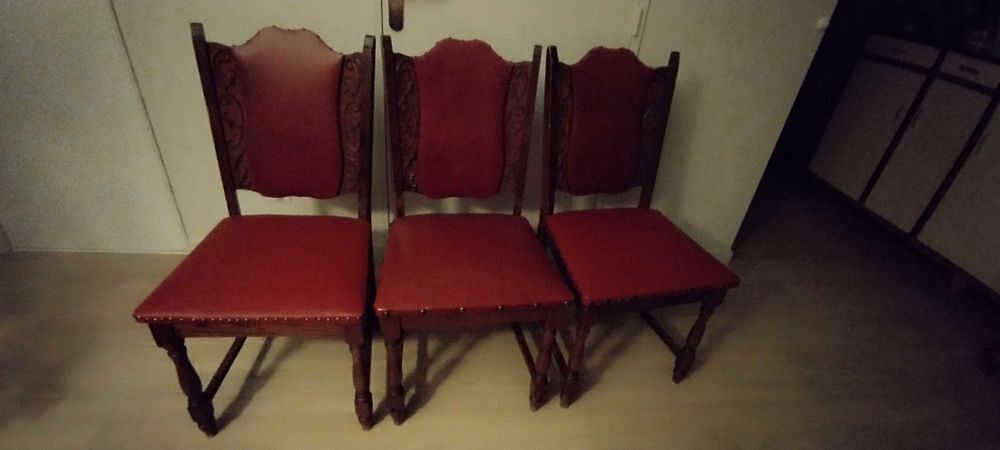 . Ensemble de 6 CHAISES De SALLE &agrave; € Manger Meubles