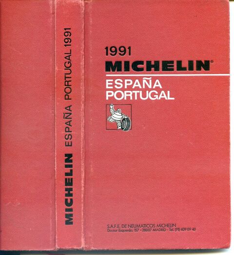 ESPANA - PORTUGAL - guide Michelin -  1991, 6 Rennes (35)